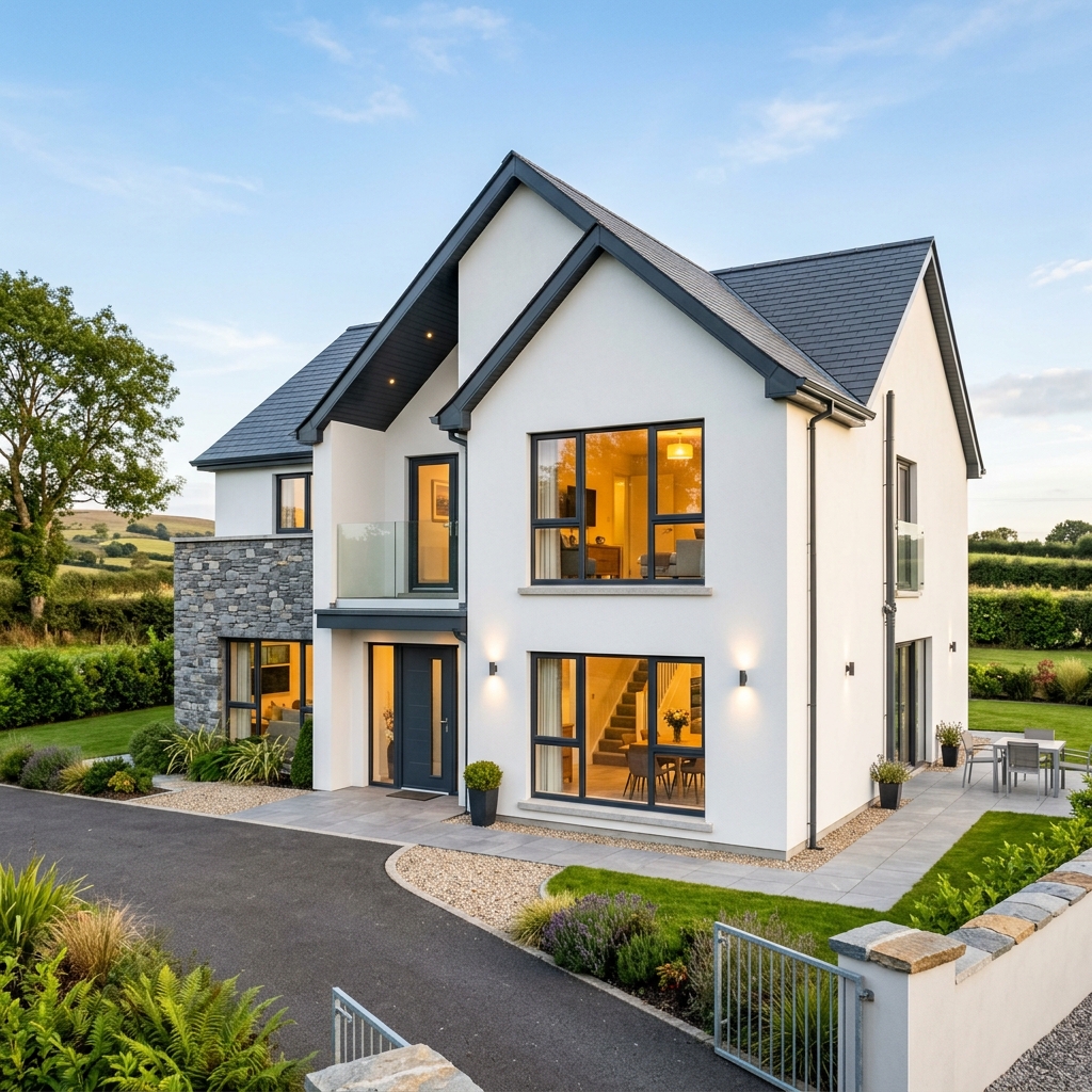 Application of professional external render over insulation system